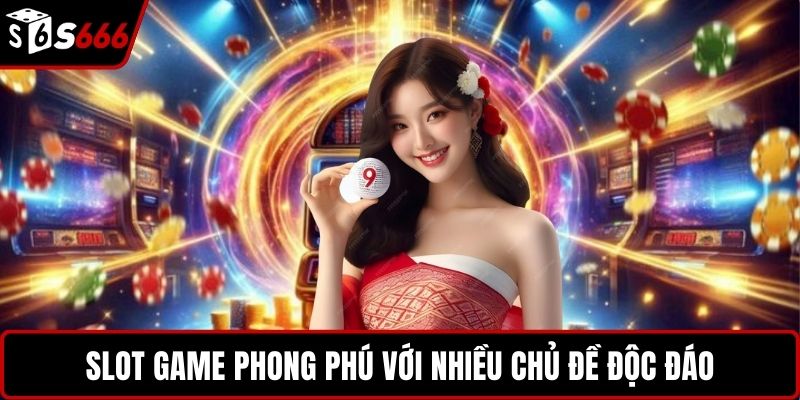 Slot game phong phú với nhiều chủ đề độc đáo